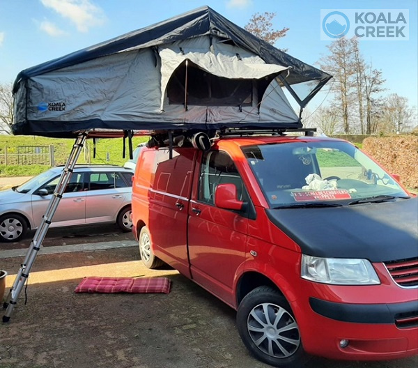 KOALA CREEK® TEIDE 190L-V3 OVERLANDER SOFTCOVER DACHZELT Dunkel Grau